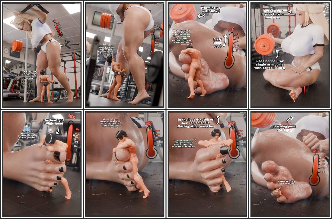 ExtraThicc - Working-Out With Giant GF - 3D Adult Comic