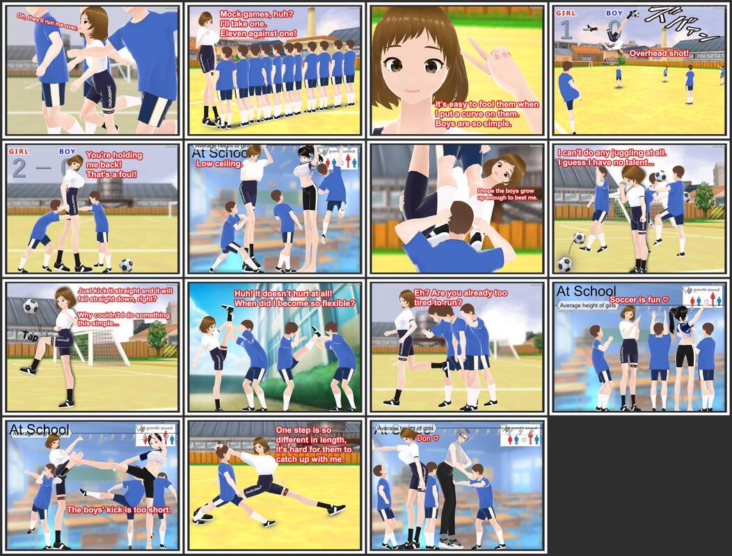 GirlGrowthClub - The Soccer - 3D Adult Comic