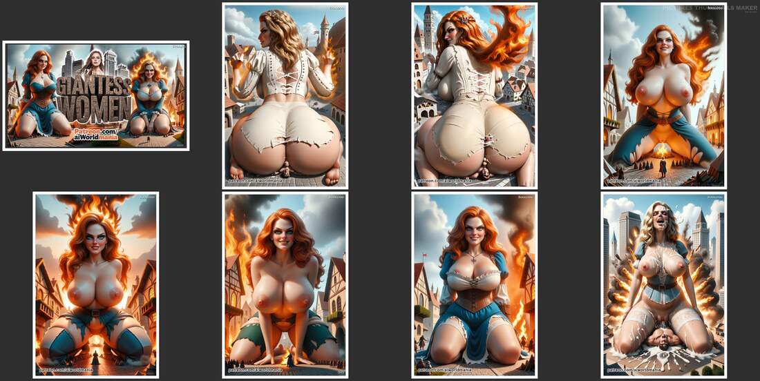 Aiworlmania - A gigantic medieval woman - Giantess Woman