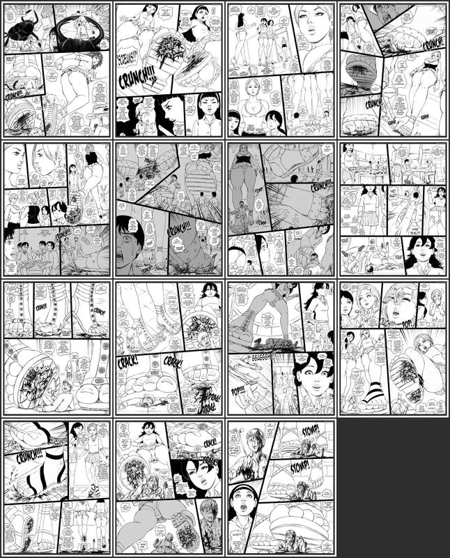 SWGTS - Giantess Boarding School: The Table - Western Adult Comic