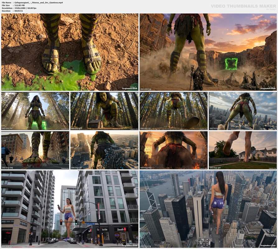 Girlsgonegiant - Fitness and Orc Giantess