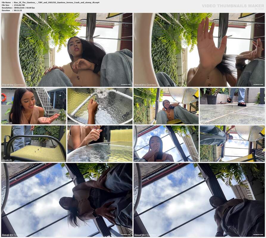 Rise Of The Giantess - TINY and USELESS Giantess Serena Crush and stomp 4k