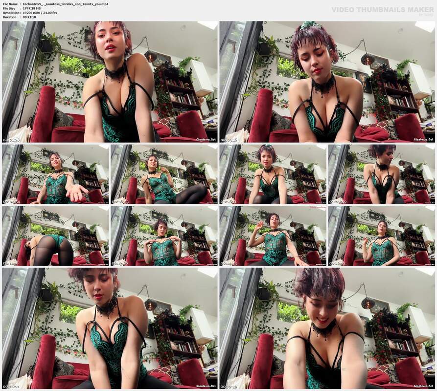 EnchantrixV - Giantess Shrinks and Taunts you