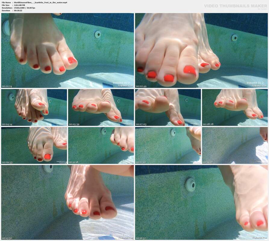 WorldUnseenFilms - Scarletts Feet in the water