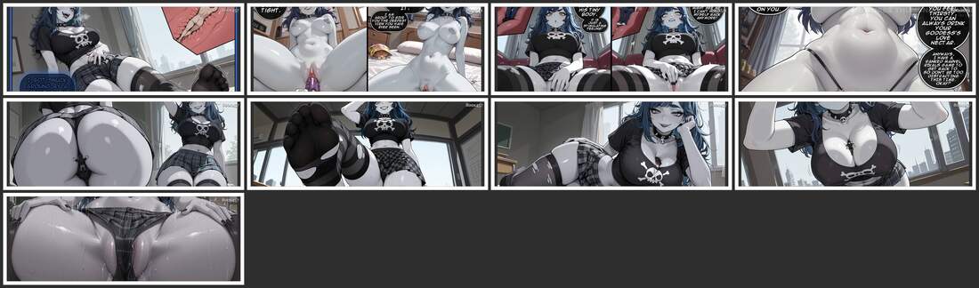 a Giant Goth Mommy - GTSDimensionJumper - Giantess Comic - I Got Snuck Around by  - Western Adult Comic