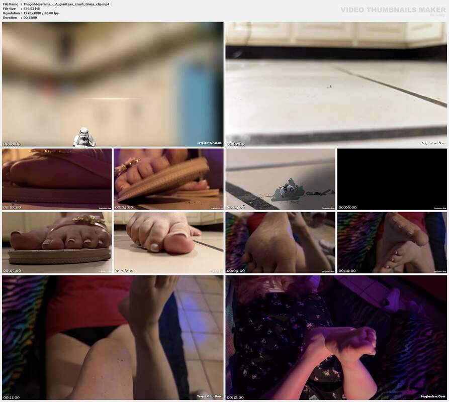 Thegoddessfilms - A giantess crush tinies clip