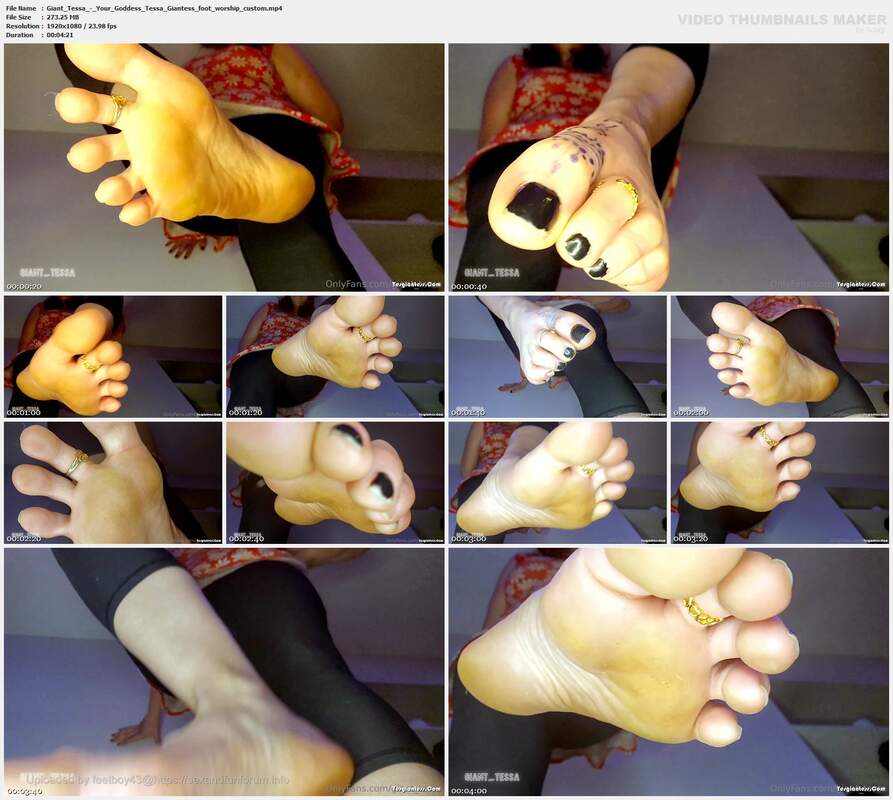 Giant Tessa - Your Goddess Tessa Giantess foot worship custom