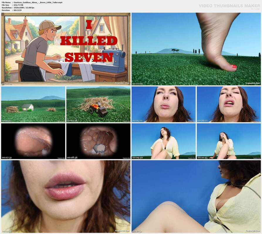 Giantess Goddess Alena - Brave Little Tailor