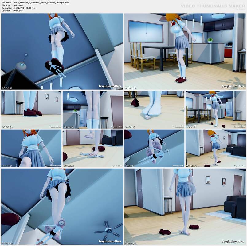 Mito Trample - Giantess Inoue Orihime Trample