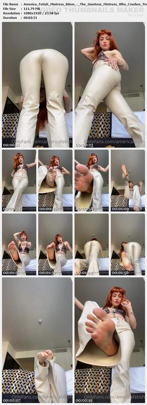 America Fetish Mistress Bdsm - The Giantess Mistress Who Crushes You With Her