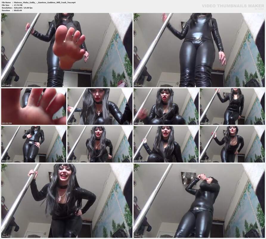 Mistress Misha Goldy - Giantess Goddess Will Crush You