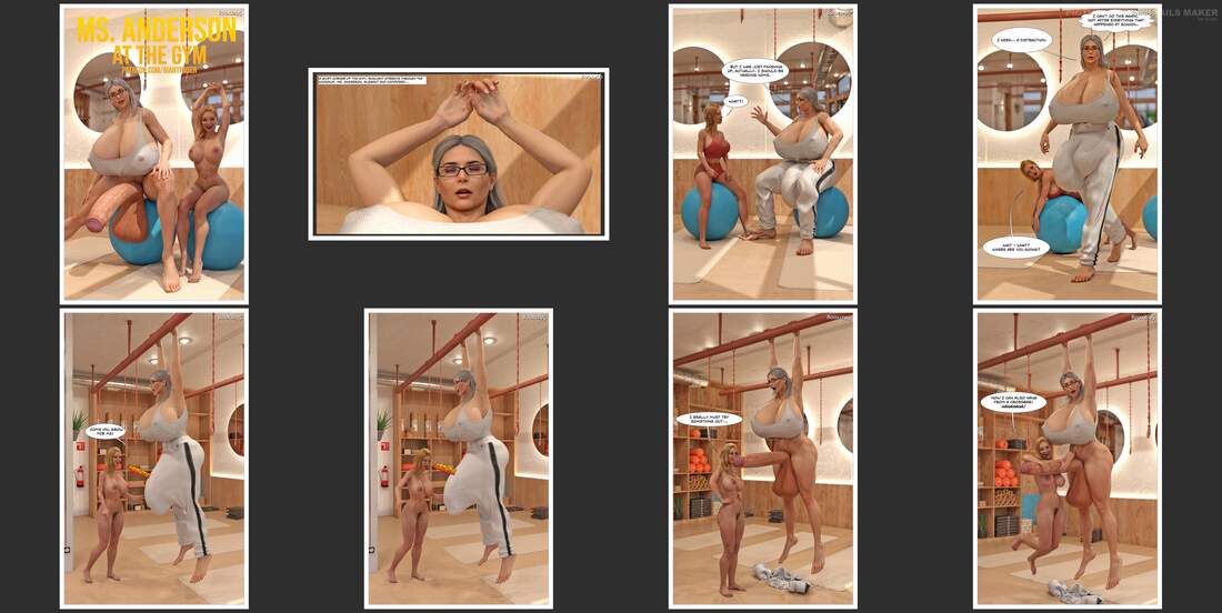 GiantPoser - Ms. Anderson at the GYM Ong
