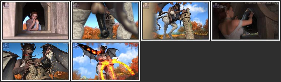 EldritchGTS - The Dragon Princess And The Uh... Regular Princess - 3D Adult Comic