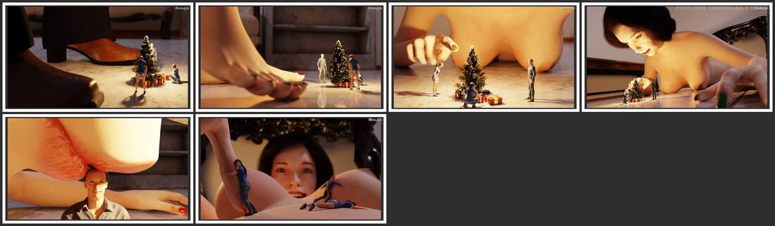 EleGTS - A Giantess Christmas - 3D Adult Comic