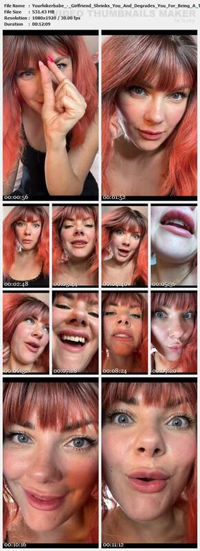 Yourhikerbabe - Girlfriend Shrinks You And Degrades You For Being A Tiny Freak