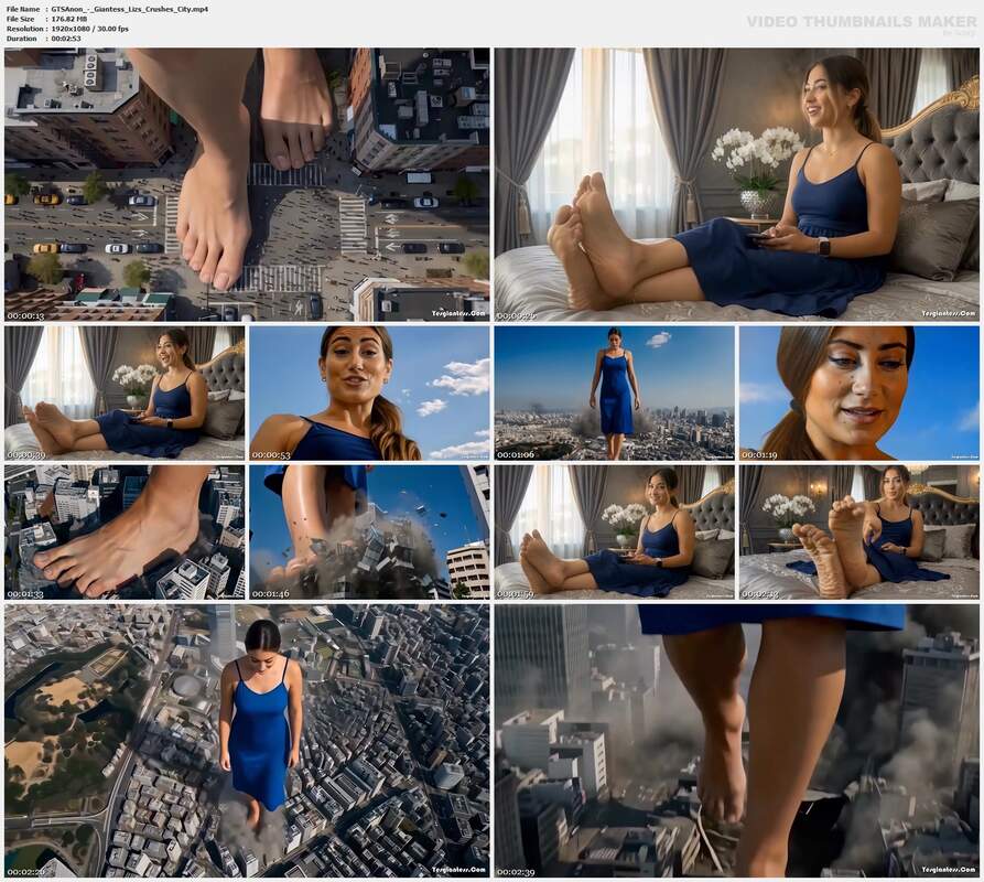 GTSAnon - Giantess Lizs Crushes City